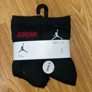Jordan Black Athletic Socks with Jumpman Logo